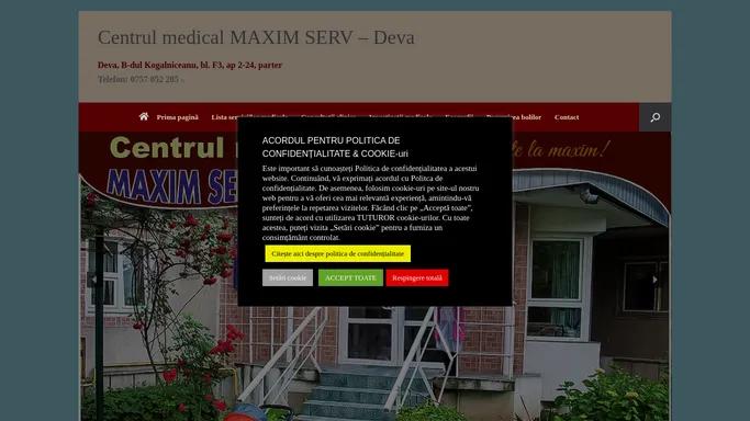 Centrul medical Maxim Serv – Deva – Sanatate la MAXIM!