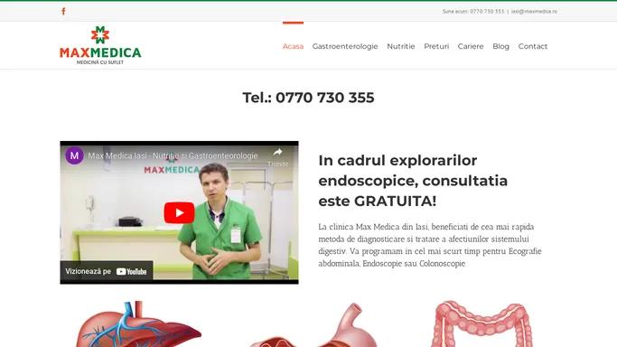 Max Medica Nutritie si Gastroenterologie 0770730355