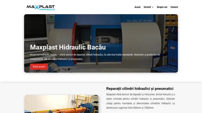 Reparatii cilindri hidraulici si pneumatici - Maxplast Hidraulic Bacau