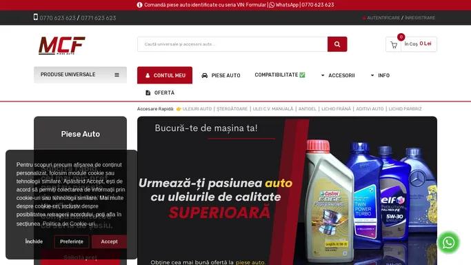 MCF - Catalog piese auto | Verificare cu serie sasiu (VIN)