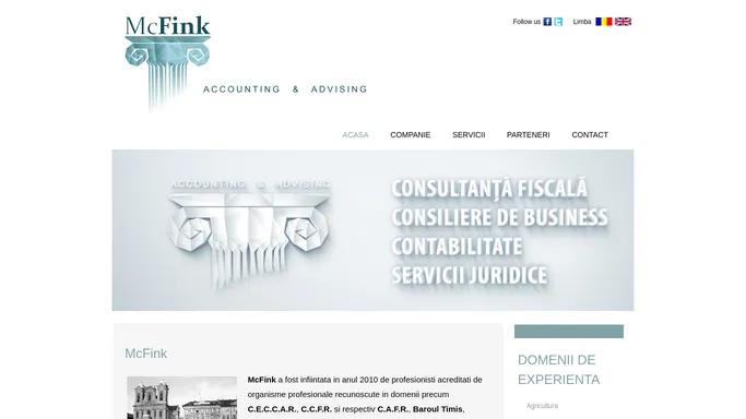 McFink - more than you think | Consultanta fiscala | Consiliere de business | Contabilitate | Servicii juridice | McFink Timsoara