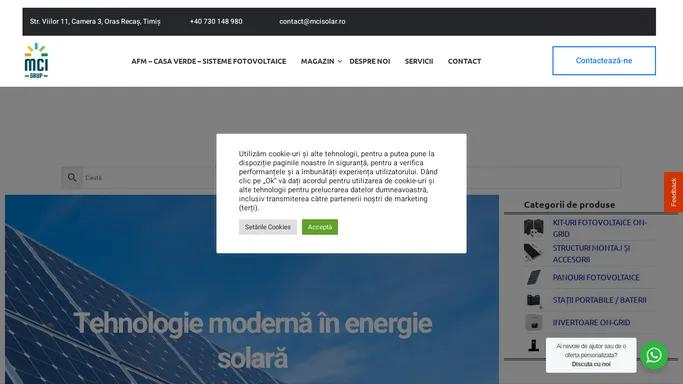 MCI SOLAR GRUP – Panouri solare