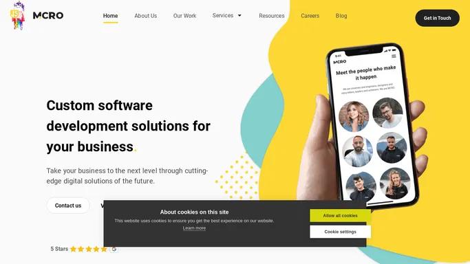 Custom Software Development Solutions | MCRO