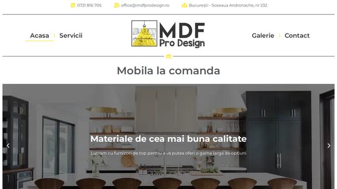 MDF Pro Design – Doar un alt site web WordPress