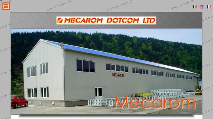 MECAROM DOTCOM Ltd - Confectii mecano-sudate pentru industria de automobile, proiectare si realizare containere, baze rulante, mobilier industrial, dispozitive si gabarite de control, ambalaje din lemn, conveioare de transport