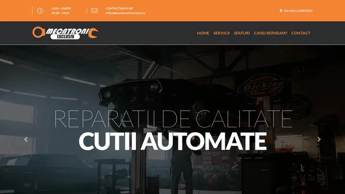 Mecatronic Exclusive - Intretinere si reparatii cutii de viteze automate si convertizoare