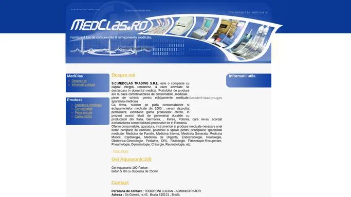 MedClas Trading, furnizorul tau de echipamente medicale.