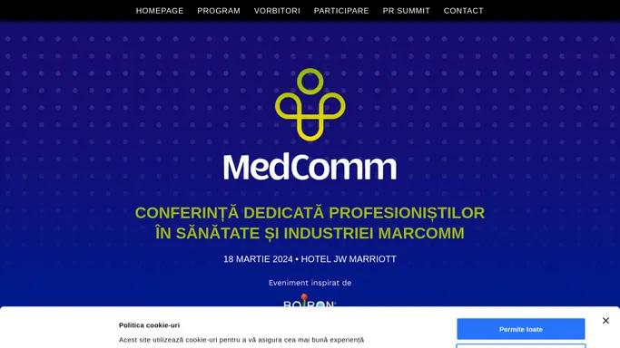 MedComm - Homepage