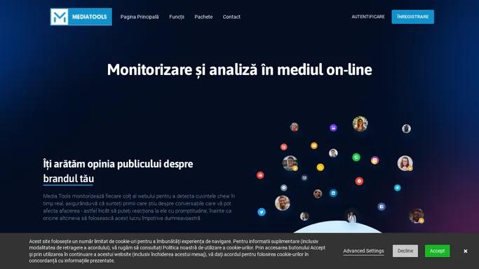 Pagina Principala | Media Tools - Instrument de monitorizare media -