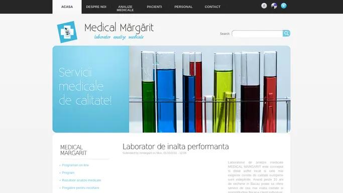 Medical Margarit | laborator analize medicale