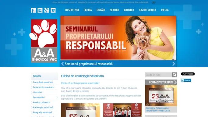 Clinica de cardiologie veterinara | A&A Medical Vet