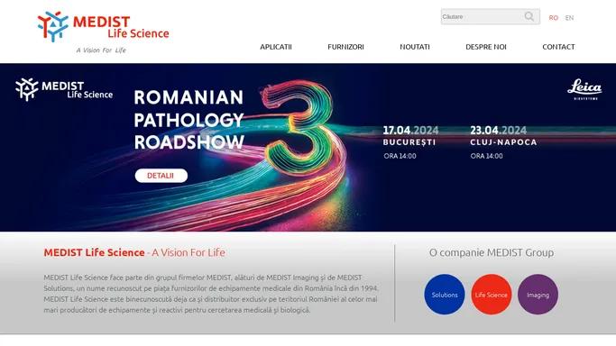 Echipamente si reactivi pentru cercetarea medicala si biologica : MEDIST Life Science