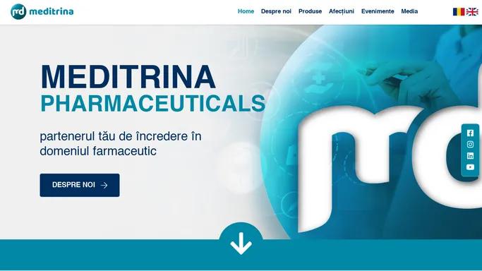 Meditrina Pharmaceutical | partenerul tau de incredere in domeniul farmaceutic