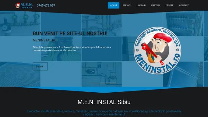 M.E.N. INSTAL • Instalatii | Service | Mentenanta