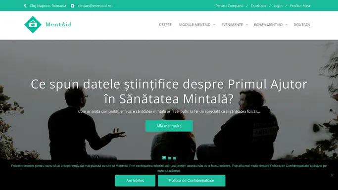 Home - MentAid - Primul Ajutor in Sanatate Mintala