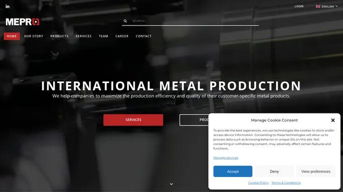 Mepro Sisteme – Sisteme CNC si Servicii