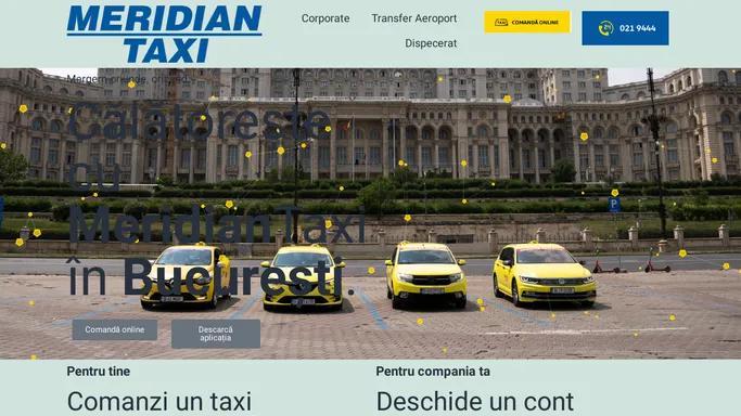 Meridian Taxi – Comanda un taxi acum