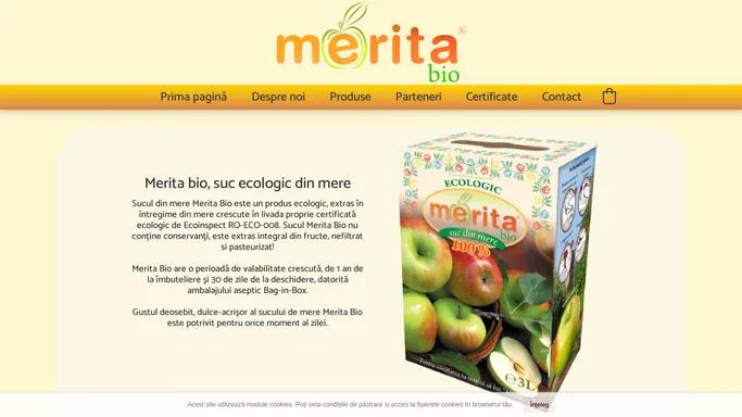 Merita Bio, suc ecologic din mere | Livada ecologica | Produs in Bihor