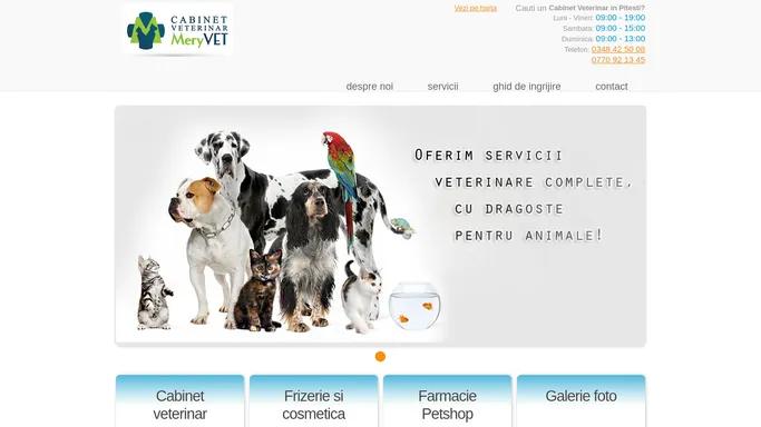 Cabinet Veterinar Pitesti Gavana | MeryVet