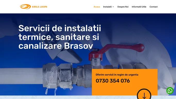 Meserias Instalator Brasov - Servicii Profesionale Instalatii