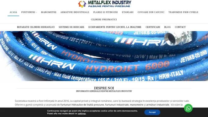 Furnizor de furtunuri hidraulice - MetalFlex Industry