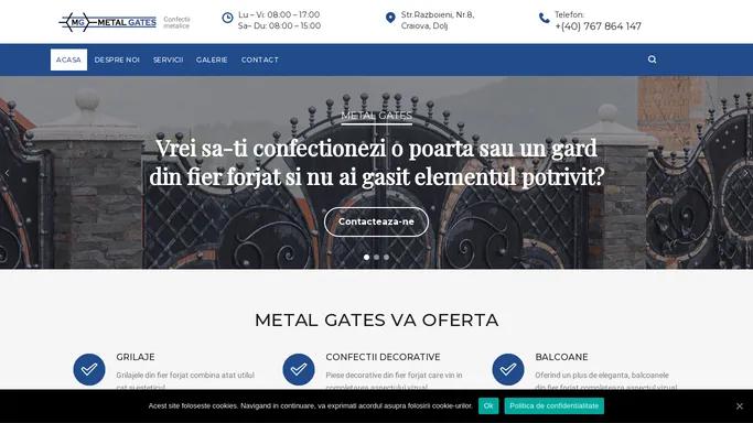 Metal Gates – Confectii metalice