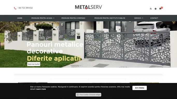 Metalserv magazin online - decoratiuni din metal pentru casa si gradina.