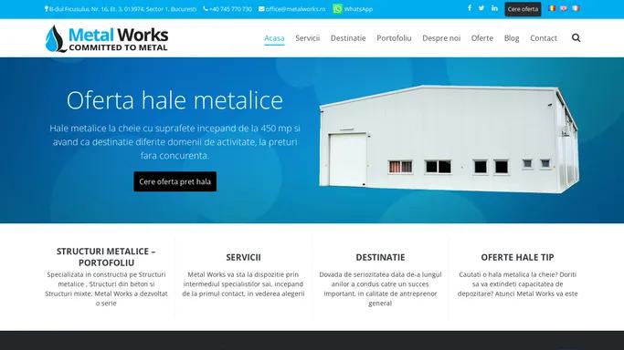 Hale metalice | Structuri metalice | Constructii metalice | Metalworks