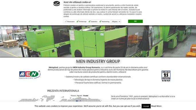 MEN Industry Group – Metaplast S.R.L. – Nicprem Impex S.R.L. – ELJ Matrite S.R.L. – Site-ul de prezentare al MEN Industry Group