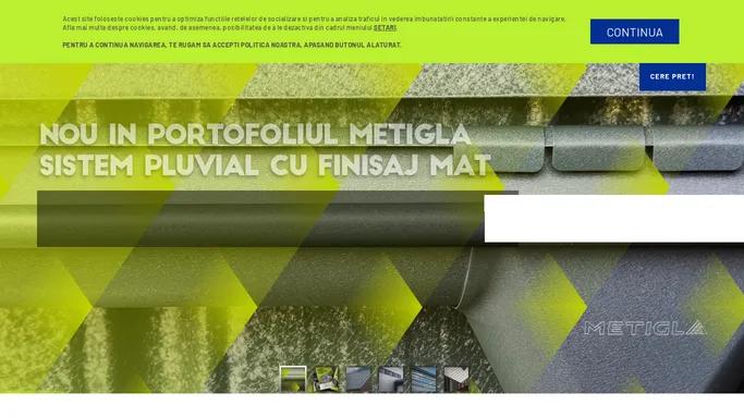 Metigla - Producator Tigla Metalica | Panouri Termoizolante | Profile Zincate