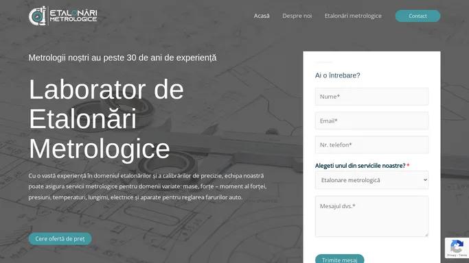 Metrologice.ro - Laborator de Etalonari Metrologice Cluj