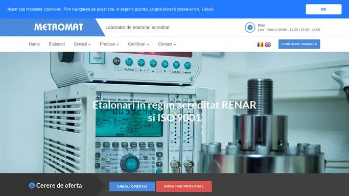 METROMAT - Laborator de Etalonari si Masuratori