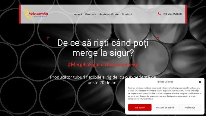 MetronomSig | Producator tuburi flexibile si rigide
