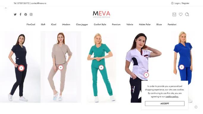 Costume Medicale Elastice de Incredere | meva.ro - Echipament Profesional