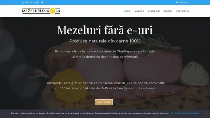 Mezeluri Fara Euri - Acasa - Produse naturale din carne