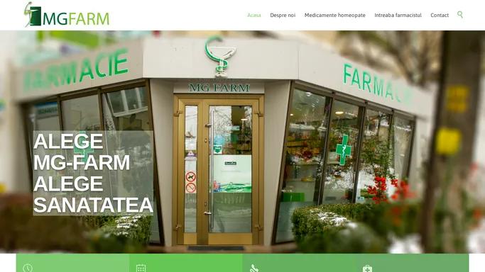 MG FARM Bacau - farmacia ta cu medicamente homeopate