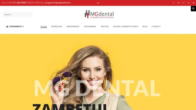 Servicii complete de medicina dentara| MG Dental