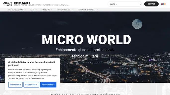 Micro World – Solutii profesionale pentru comunicatii si tehnica militara