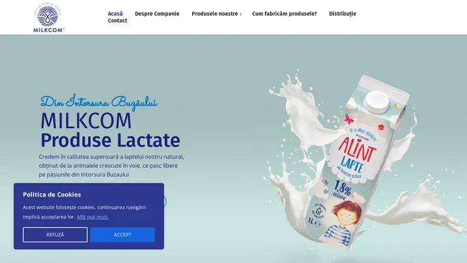 Milkcom Lactate – Produse in Intorsura Buzaului din lapte