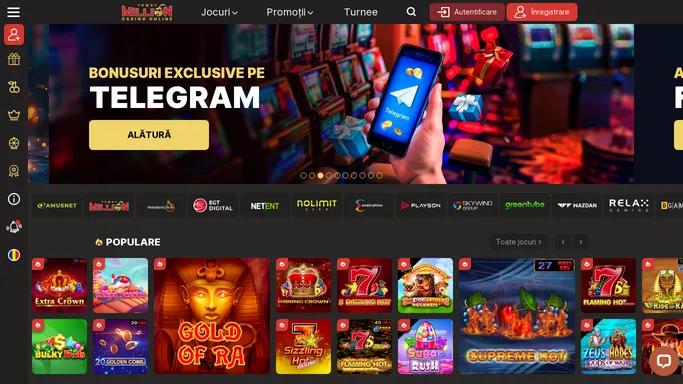 Million Casino Online™ ▶ Bonus Cu & Fara Depunere La Alegere