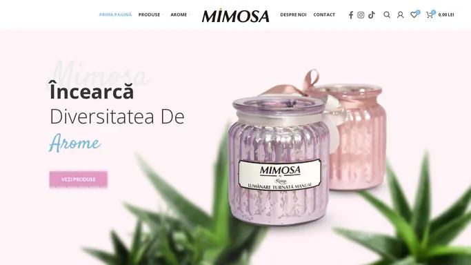 Lumanari parfumate diverse arome - Mimosa Candles