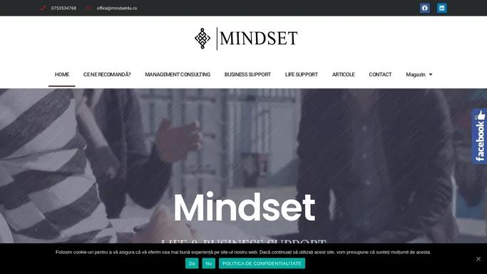 HOME - MINDSET LIFE & BUSINESS SUPPORT