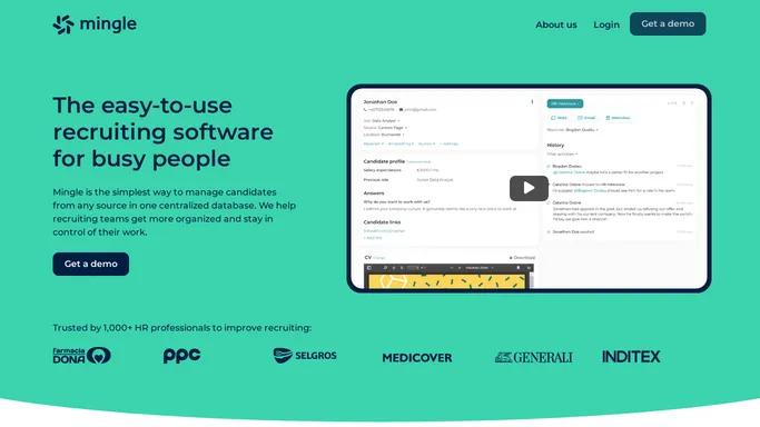 Mingle: Modern recruiting software | User-friendly ATS