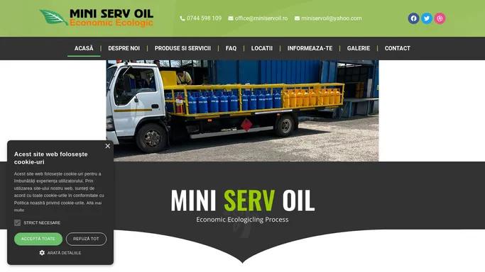 MINI SERV OIL – Economic Ecologicling Process