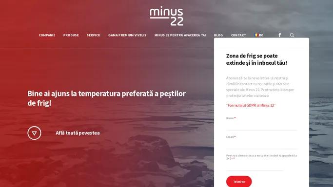 Minus22 - Peste si produse congelate