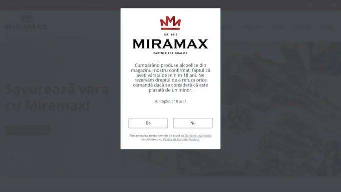 Miramax - furnizor produse alimentare premium | Miramax Romania