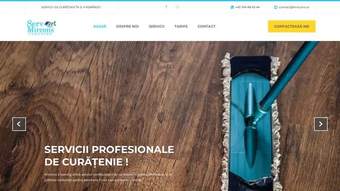 Mircons – Servicii profesionale de curatenie