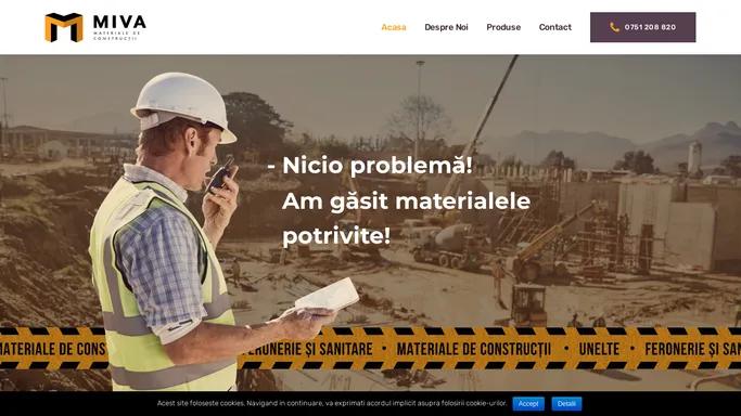 MIVA | Materiale de Constructii