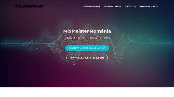 MixMeister Romania – Education to Play. Produce. Perform.