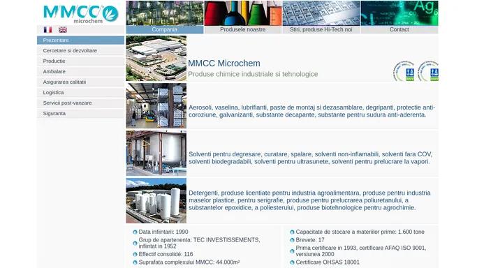 MMCC Romania | Produse chimice, consumabile industriale si tehnologice.